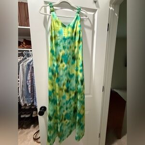 Nicole Miller Multi Color Green Dress
